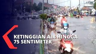 Jalan Arif Rahman Depok Tergenang Air Akibat Hujan Sepanjang Sore Macet Tak Terhindarkan