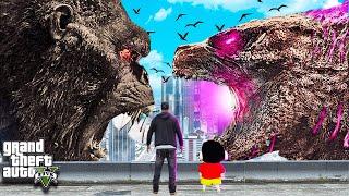 Godzilla Vs Kong Epic Fight Battle in Gta 5 in Telugu