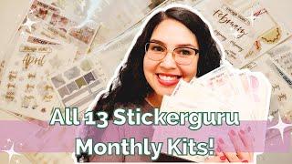 13 Stickerguru Monthly Sticker Kits Haul