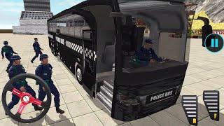 Offroad Police Bus Driving Simulator - US Police Mountain Bus Drive Games - Android Gameplay