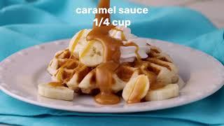 Banana Caramel Stuffed Waffles  Pillsbury