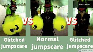 Smiling x 2 comparing All normal jumpscares with glitched jumpscares