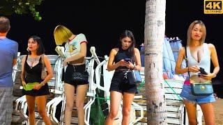 4K How is Thailand Now? Pattaya Beach Road Freelancers