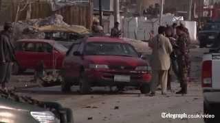 Watch aftermath of Afghanistan suicide attack on British embassy car in Kabul