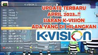 K-vision update siaran terbaru april 2023