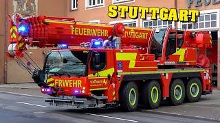 FEUERWEHRKRAN BF STUTTGART - Großeinsatz UNFALL mit STADTBAHN Alarm für Feuerwache 3 & mehr