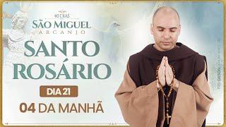 Santo Rosário  40 Dias com São Miguel Arcanjo 2024  0400  21° Dia  Live Ao vivo