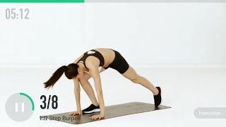 Quiet Workout for Fat Loss Beginner - Bodyweight Training - 31 Calories - Level K1