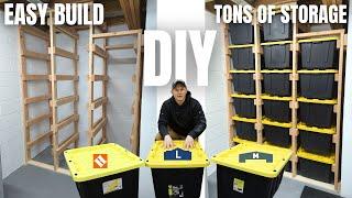 DIY Sliding Tote Storage  Easy Build  Lots of Storage & Organization