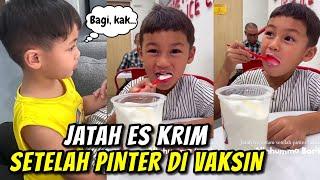 PINTER ABIS DI VAKSIN..KIANO HAPPY DI TRAKTIR MIXUE SAMA MAMAPAU