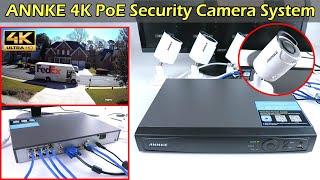 4K PoE Camera Security System - ANNKE H800 8 Ch NVR Record 247