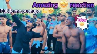 best reaction in public central park pushups gym walking #gymmotivation #fitness