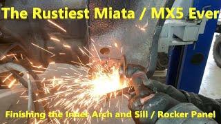 MX5  Miata rust repairs  finishing the sill  Rocker panel