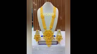 bridal gold long haar design#goldnecklacedesign#shortsvideo#mg786