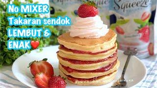 BEST PANCAKE RECIPE  **SUPER FUFFLY** & Homemade  Jam * Pancake lembut enak ga pake seret️