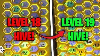 Full Level 19 Hive Spent over 290T Honey - Roblox Bee Swarm Simulator