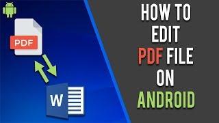 How to Edit PDF in Android  2021