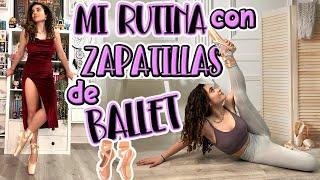 MI RUTINA EN ZAPATILLAS DE BALLET 🩰 GIMNASIA RITMICA EN PUNTAS  CLODETT