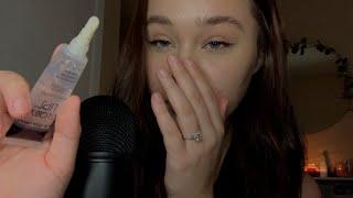 ASMR intense wet mouth sounds lipgloss application 100% sensitivity