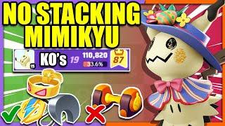 19 KOs this MIMIKYU BUILD requires NO ATTACK WEIGHT  Pokemon Unite