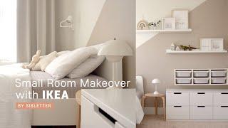 Small room makeover with IKEA items How to decorate a room with small changes