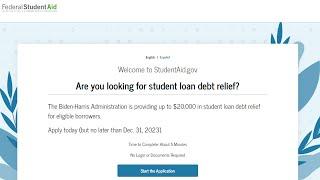 Student loan forgiveness ‘beta test’  Application 2022 Step-by-Step Instructions