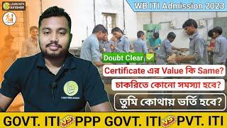 ITI Admission 2023  Govt. ITI  PPP Govt. ITI  Pvt. ITI Admission  Doubt Clear   Avishek Das