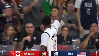 USA Anthony Edwards Game High 13 Points vs Canada • 7102024