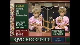 Olsen twins on shopping channel.Age 5.1991