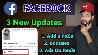 Facebook 3 new coolest update   Facebook update Facebook reels polls  I m interested caption