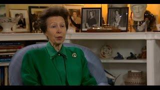 Princess Anne on the Royal Newfoundland Regiment