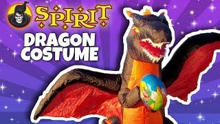 Fire Dragon INFLATABLE Costume is INSANE Spirit Halloween 2021