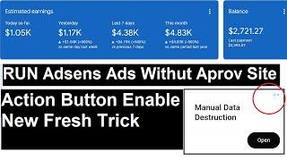 Run Adsense Ads Without Aprov Sites  Google Adsense ADX Loading Complete Free Course Earning Method