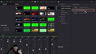 How to Fade Blend Turn Up or Down Music Within Video in DaVinci Resolve Studio.