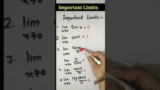 Important limits formula limits formulas NDAAIRFORCE JEECLASS-11 12#short #shortvideo #maths