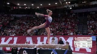 Audrey Davis 9.925 Beam Oklahoma vs Alabama 3-17-24