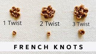 French Knot Tutorial  Easy Tutorial  Afeei  Videos