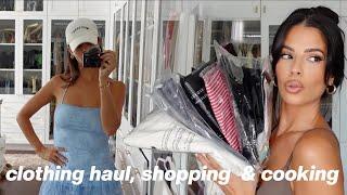 huge clothing haul  zara aritiza & revovle + productive daily vlog