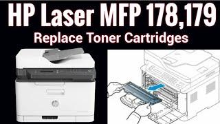 Remove or Replace Toner Cartridges from HP Laser MFP 178nw 179fnw
