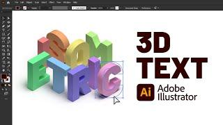 3D Text in Adobe Illustrator  4 Easy Effects
