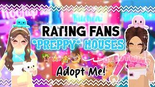 Rating People’s houses in Adopt Me  Its Cxco Twins  #adoptmepreppy #adoptmeroblox