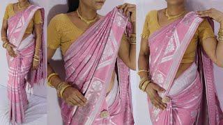 Kanjivaram Silk Saree Draping Tutorial  Easy & Simple Silk Saree Draping Tutorial Saree Draping