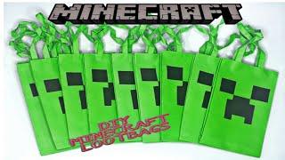 MINECRAFT lootbagsdiy birthday lootbags