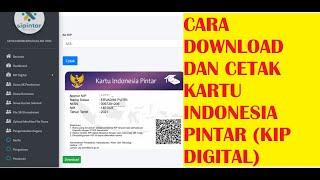 Cara Download dan Cetak Kartu Indonesia Pintar KIP Digital 2021