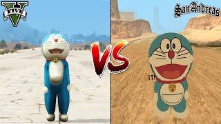 GTA 5 DORAEMON VS GTA SAN ANDREAS DORAEMON - WHICH IS BEST?