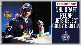 Winnipeg Jets select Colby Barlow 18th overall Live from the NHL Draft in Nashville