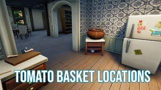 Where to collect a Tomato Basket from a nearby farm in Fortnite Chapter 2 Season 5 Week 4