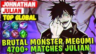 Brutal Monster Megumi 4700+ Matches Julian  Top 4 Global Julian  Johnathan - Mobile Legends