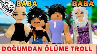 SLENDER AİLEMİ  DOĞUMDAN  ÖLÜME TROLLEDİMRoblox Brookhaven Rp