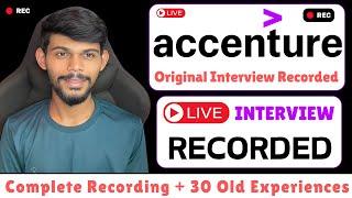 Accenture Original Interview Recorded Live   Complete Video